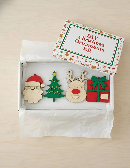 Christmas DIY Ornament Kit For Decors and Gifting — Christmas Wooden Gift | Woodwaley