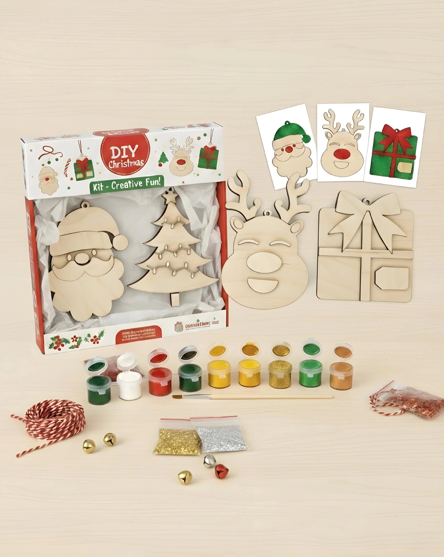 Christmas DIY Ornament Kit For Decors and Gifting — Christmas Wooden Gift | Woodwaley