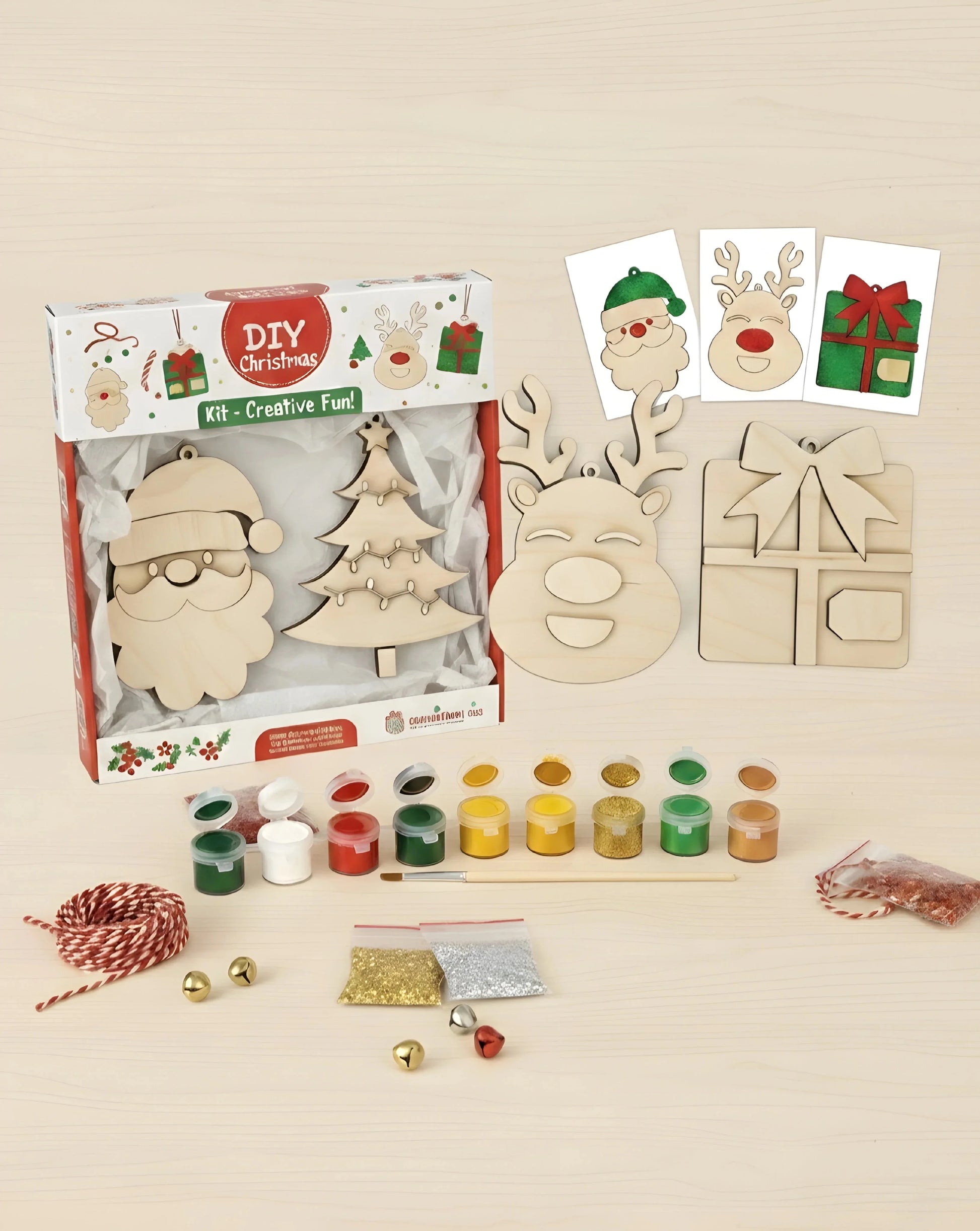 Christmas DIY Ornament Kit For Decors and Gifting — Christmas Wooden Gift | Woodwaley