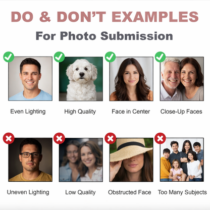 Personalised wooden photo pull up gift box