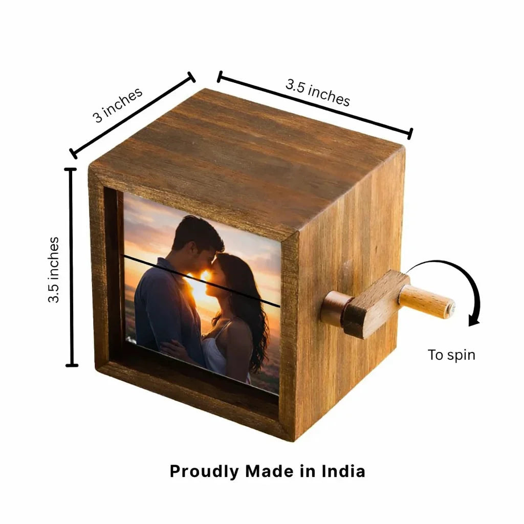 The Love Ledger Old-school charm A record of love Box — Couples Wooden Gift | Woodwaley