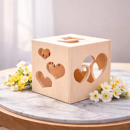 Customized Led Love Wooden Shadow Box For loved one — Couples Wooden Gift | Woodwaley