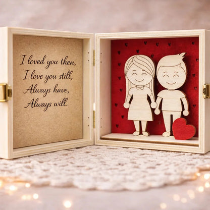 Surprise box for boyfriend — Couples Wooden Gift | Woodwaley