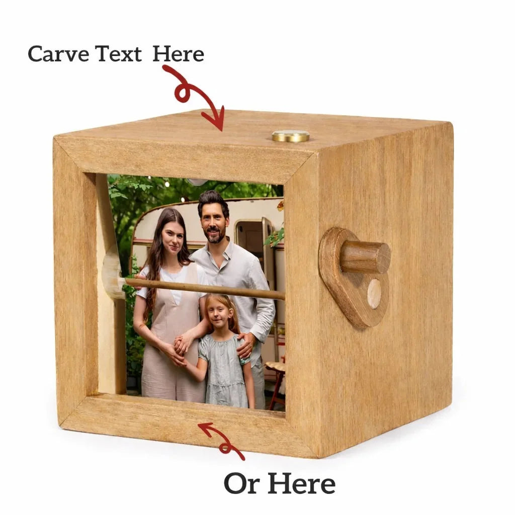 The Love Ledger Old-school charm A record of love Box — Couples Wooden Gift | Woodwaley