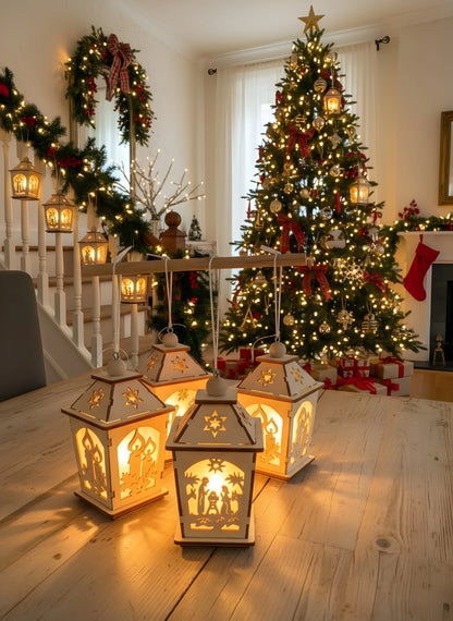 Glow and Gather Christmas Hanging Lamp Ornaments