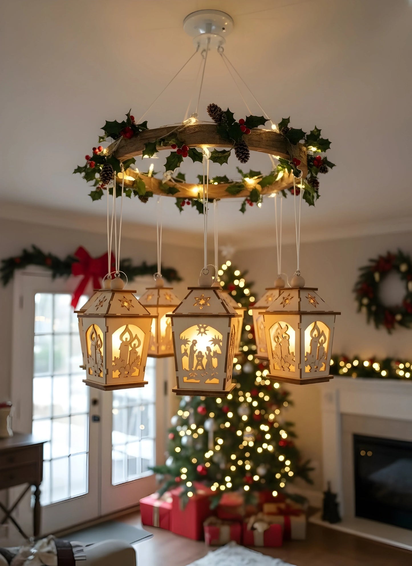Glow and Gather Christmas Hanging Lamp Ornaments