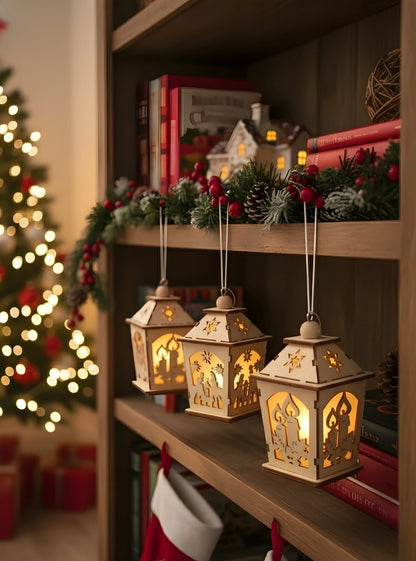 Glow and Gather Christmas Hanging Lamp Ornaments