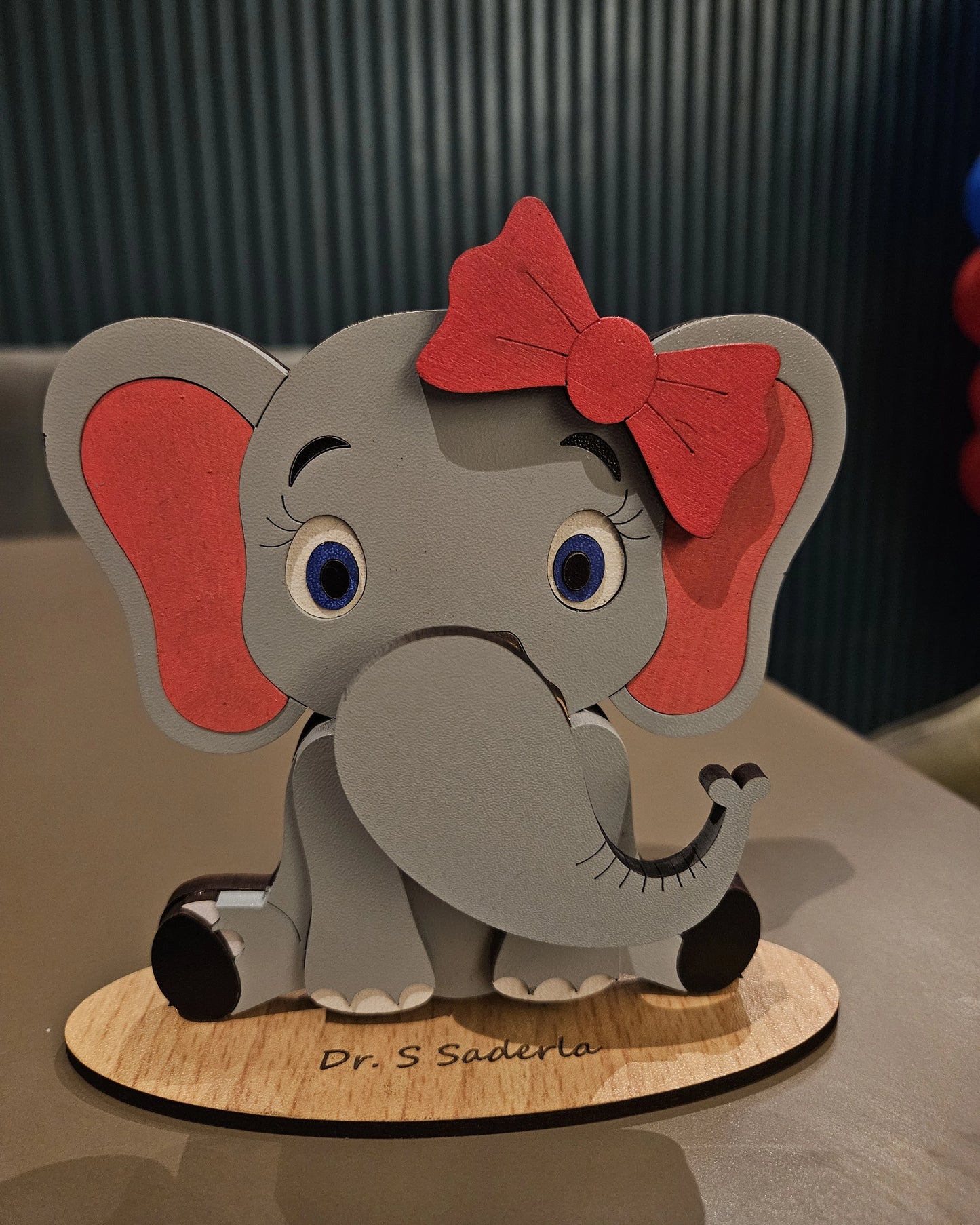 🐘 Baby Jambo The Spec Keeper — Personalized Wooden Elephant Eyeglass Stand