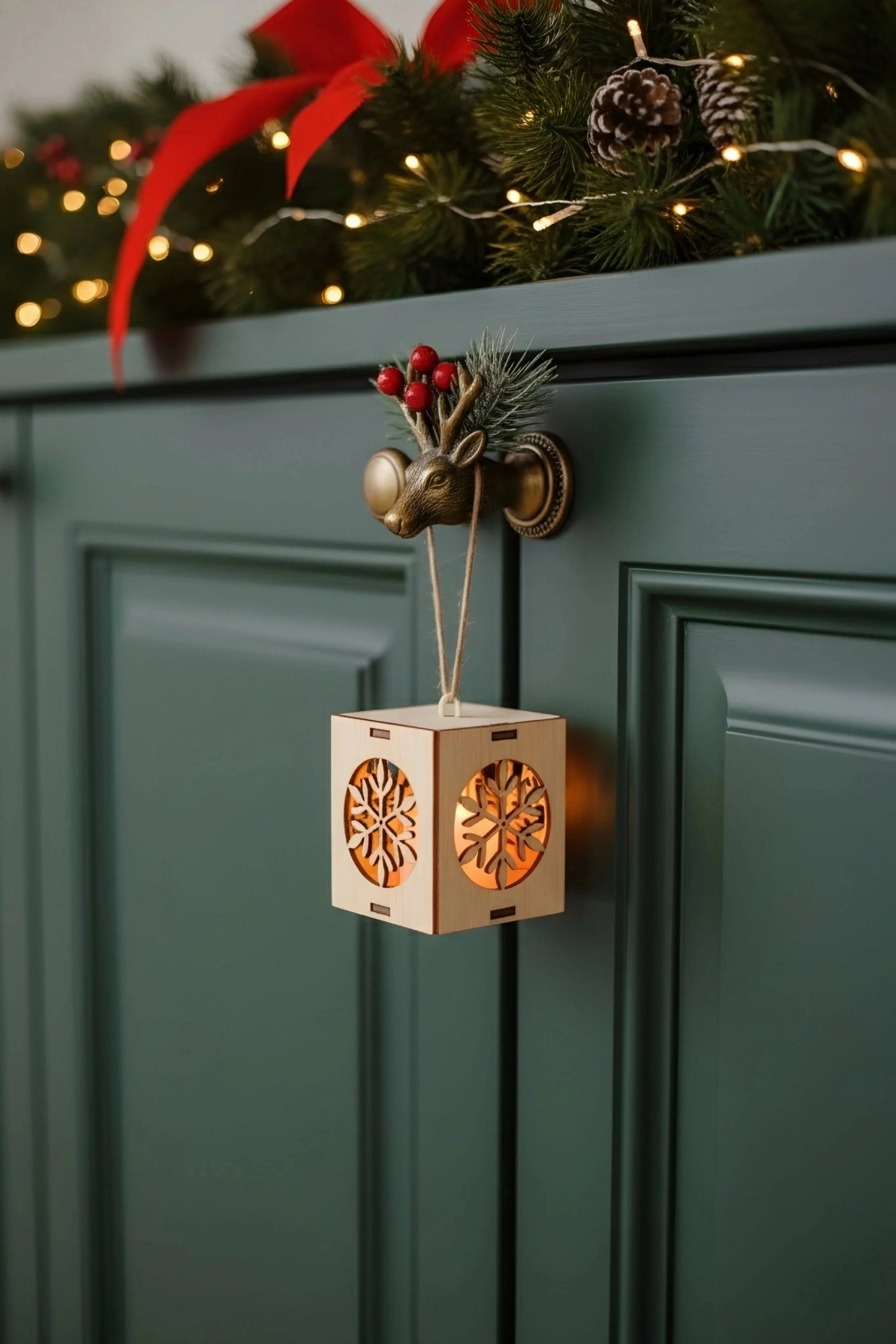 Merry Craft Christmas Ornament Lights — Christmas Wooden Gift | Woodwaley