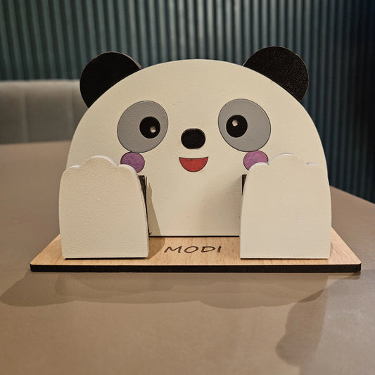 PikaBoo The Spec Keeper — Carved Wooden Eyeglass Stand for Desk, Gifting