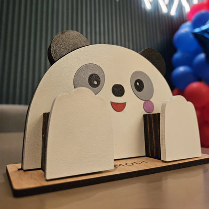 PikaBoo The Spec Keeper — Carved Wooden Eyeglass Stand for Desk, Gifting