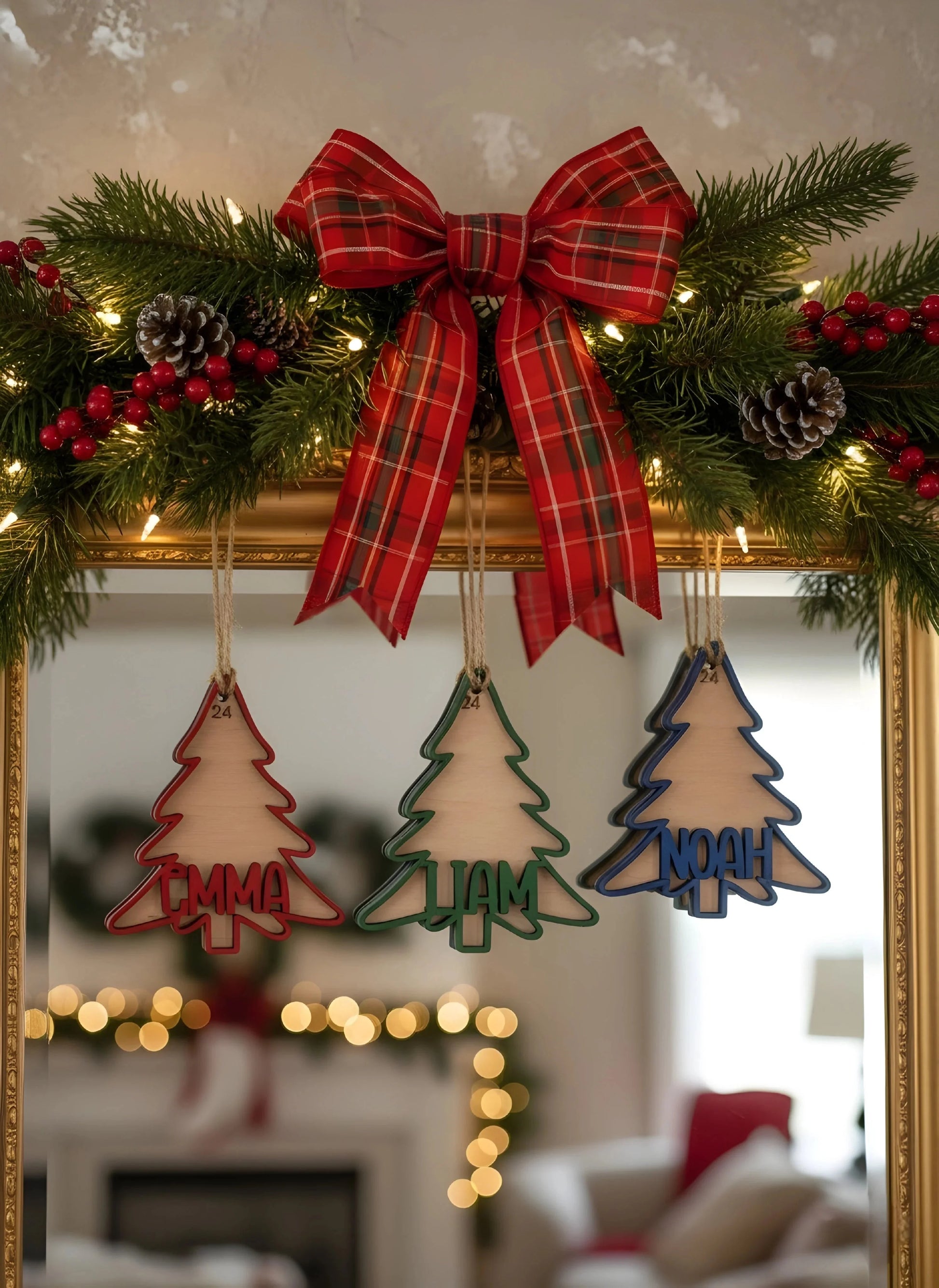 Pine Wonders Christmas Ornaments — Christmas Wooden Gift | Woodwaley