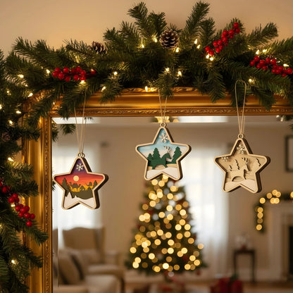 WinterWood Tales Christmas Ornaments — Christmas Wooden Gift | Woodwaley