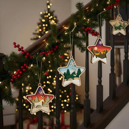 WinterWood Tales Christmas Ornaments — Christmas Wooden Gift | Woodwaley
