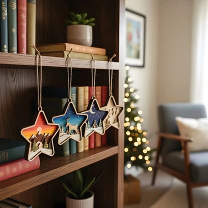 WinterWood Tales Christmas Ornaments — Christmas Wooden Gift | Woodwaley